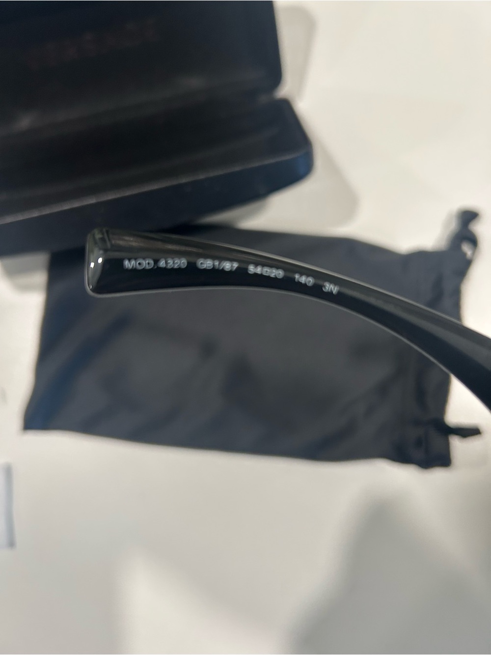 Versace Black Sunglasses with Gold Accents - Picture 3 of 7